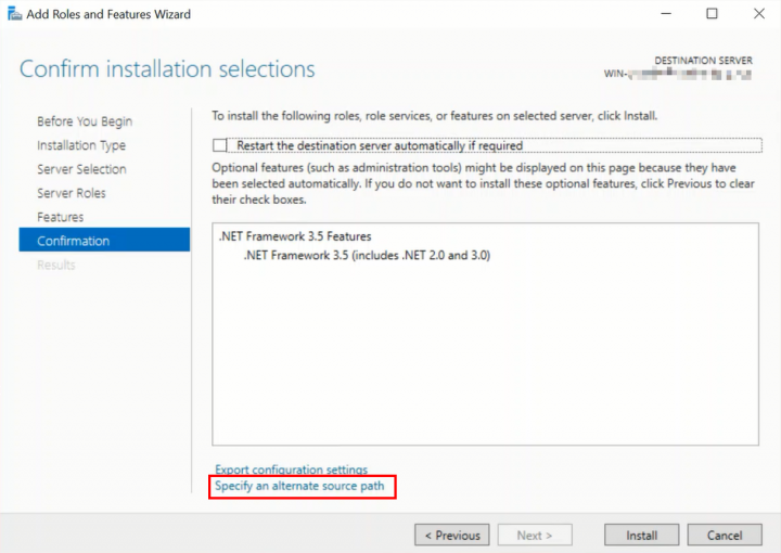 Offline Install .NET Framework 3.5 On Windows Server 2016 – Haifeng's Blog